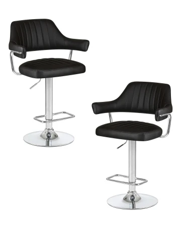Набор 2 шт Стул барный DOBRIN CHARLY, чёрный