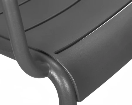 Купить Стул обеденный DOBRIN TIM ARM, темно-серый (GR-04) в интернет-магазине КупиКресла.ру