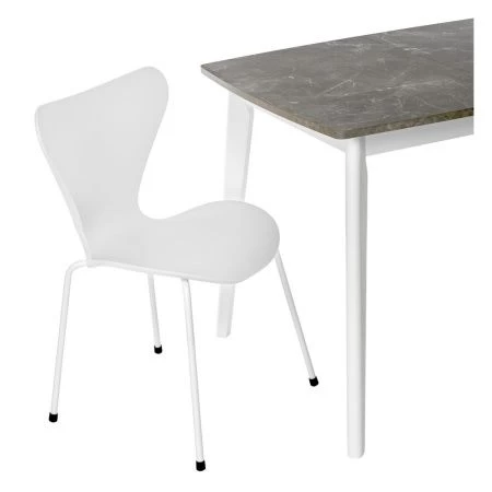 Купить Стул Seven белый с белыми ножками в интернет-магазине КупиКресла.ру