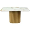 Купить Стол Festa 140x85x77см, керамогранит Calacatte gold мрамор по низкой цене