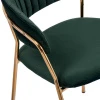Купить Комплект из 4-х стульев Turin зеленый, золотые ножки в интернет-магазине КупиКресла.ру