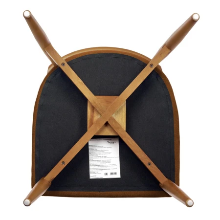 Купить Стул Lucas 3 терракотовый букле с ножками цвета орех по низкой цене