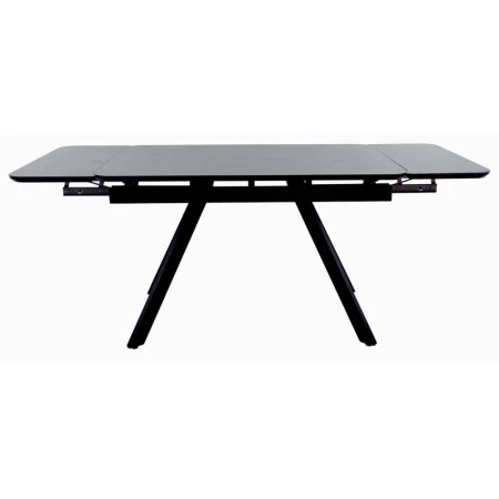 Купить Стол Arthur раскладной 120-184x80x75см, керамогранит чёрный мрамор Greys Black, чёрный по низкой цене