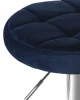 Купить Табурет барный DOBRIN BRUNO, синий велюр (MJ9-117) по выгодной цене для кафе, ресторанов и кухни