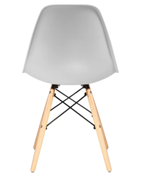 Купить Стул обеденный DOBRIN DSW, ножки светлый бук, цвет светло-серый (GR-01) по низкой цене