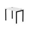 Стол прямой Everprof EVO (ЭВО) на металлокаркасе 980х670х755 мм Белый/Черный
