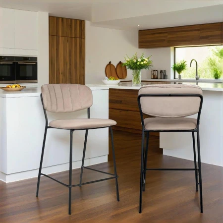 Купить Комплект из 2-х стульев полубарных Carol латте в интернет-магазине КупиКресла.ру