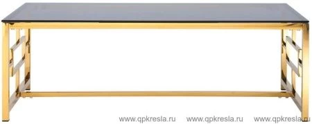 Журнальный стол 120*60 БРУКЛИН золото стекло smoke