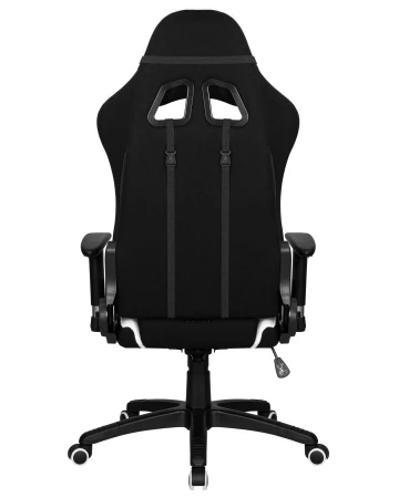 Кресла для геймеров - Кресло игровое DOBRIN DALLAS, черно-белая ткань