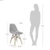Купить Стул Eames серый по низкой цене
