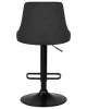 Купить Стул барный DOBRIN JOSEPH BLACK, черный велюр (MJ9-101) по выгодной цене для кафе, ресторанов и кухни