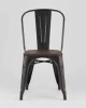 Купить Стул TOLIX WOOD черный патина золото по низкой цене