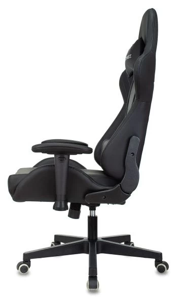 Кресло игровое Zombie Formula черный/карбон эко.кожа крестов. пластик черный