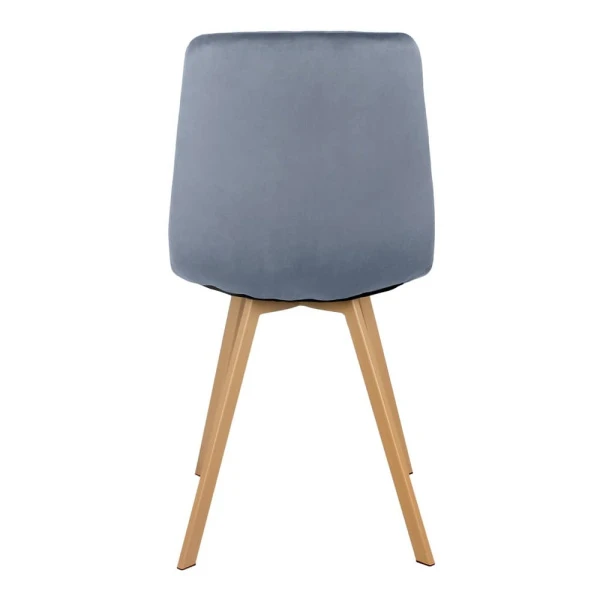 Купить Стул Easy серый с ножками под дерево по низкой цене