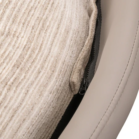 Купить Кресло BLISS серый, экокожа, шенилл по низкой цене