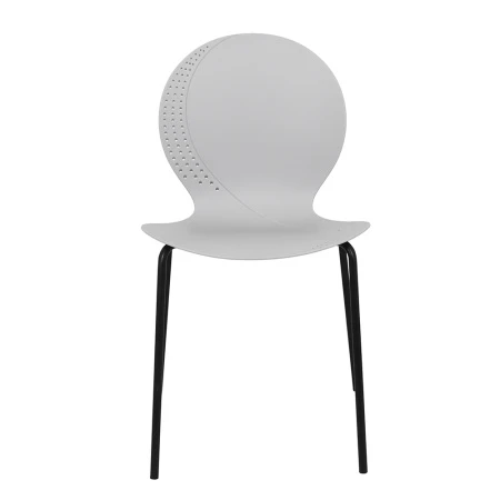 Купить Комплект из 2-х стульев Wave серый с черными ножками в интернет-магазине КупиКресла.ру