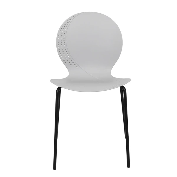 Купить Комплект из 2-х стульев Wave серый с черными ножками по низкой цене