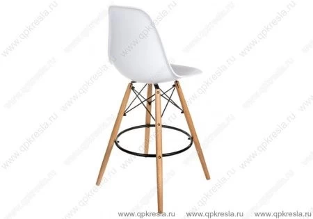 Барный стул Eames (Эймс) Пластик Белый