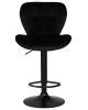 Купить Стул барный DOBRIN BARNY BLACK, черный велюр (MJ9-101) по выгодной цене для кафе, ресторанов и кухни