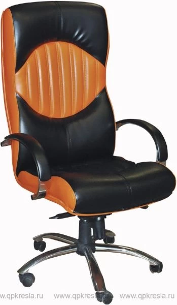Кресло руководителя Гермес хром