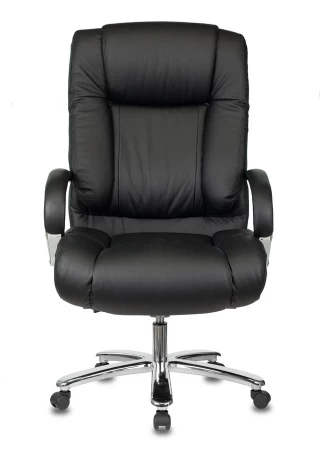 Кресла руководителя - Кресло руководителя Бюрократ T-9925SL черный кожа крестовина металл хром