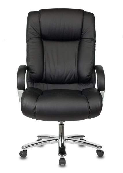 Кресло руководителя Бюрократ T-9925SL черный кожа крестовина металл хром | Купить в КупиКресла.ру