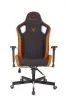 Кресло игровое Knight Outrider черный/оранжевый ромбик эко.кожа с подголов. крестов. металл