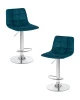 Набор 2 шт Стул барный DOBRIN TAILOR, морской волны велюр (MJ9-99)