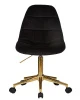 Офисные кресла - Офисное кресло для персонала DOBRIN MONTY GOLD, чёрный велюр (MJ9-101)