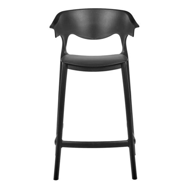 Стул полубарный Forma, чёрный для кафе, ресторанов и кухни