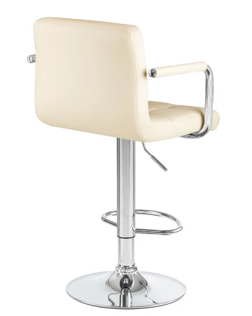Купить Стул барный DOBRIN KRUGER ARM, кремовый по выгодной цене для кафе, ресторанов и кухни