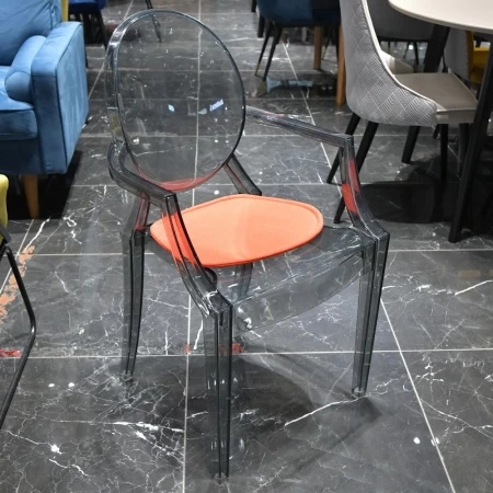 Купить Стул Louis Ghost прозрачный серый по низкой цене