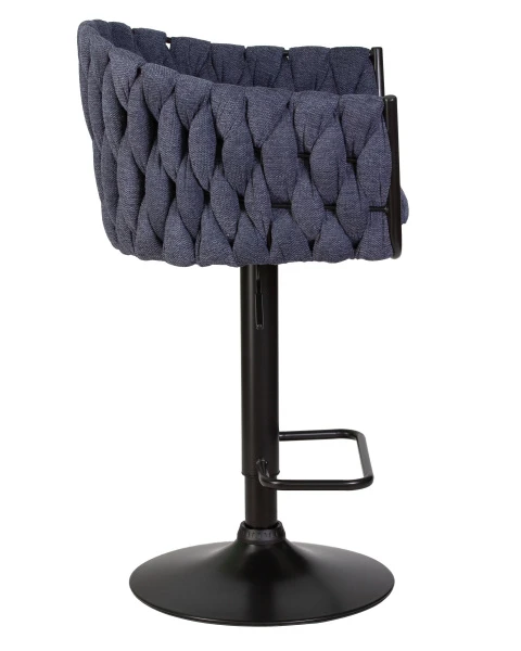 Купить Набор 2 шт Стул барный DOBRIN LEON, синяя ткань (LAR-275-29) по низкой цене