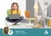 Детские компьютерные кресла - Кресло детское Бюрократ CH-W204NX оранжевый Velvet 72 крестов. пластик белый пластик белый