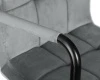 Купить Стул барный DOBRIN KRUGER ARM BLACK, серый велюр (MJ9-75) по выгодной цене для кафе, ресторанов и кухни