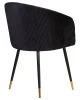 Купить Стул обеденный DOBRIN MARY, черный велюр (1922-21) в интернет-магазине КупиКресла.ру