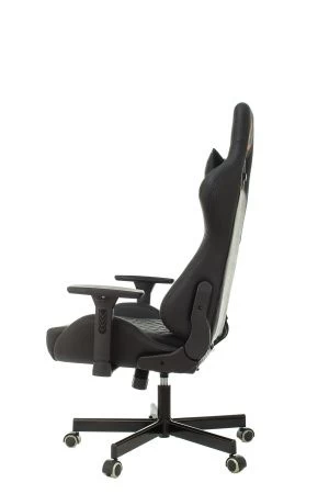 Кресло игровое Knight ARMOR черный ромбик эко.кожа с подголов. крестов. металл