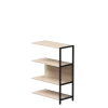 Полустеллаж металлический средний Everprof EVO (ЭВО) 805х385x1120 Дуб Соната/Черный