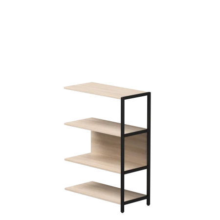 Полустеллаж металлический средний Everprof EVO (ЭВО) 805х385x1120 Дуб Соната/Черный