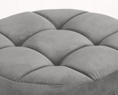 Купить Набор 2 шт Табурет барный DOBRIN BRUNO BLACK, серый велюр (MJ9-75) в интернет-магазине КупиКресла.ру