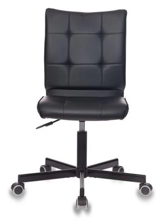 Офисные кресла - Кресло Бюрократ CH-330M черный Leather Black эко.кожа крестовина металл черный