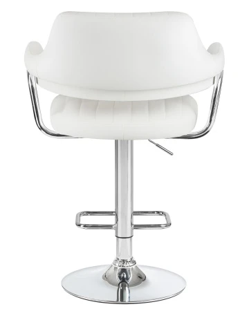 Купить Стул барный DOBRIN CHARLY, белый по выгодной цене для кафе, ресторанов и кухни