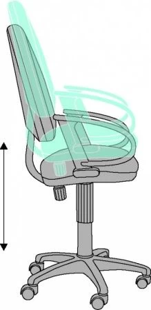 Офисные кресла - Кресло Бюрократ CH-300 черный крестовина пластик
