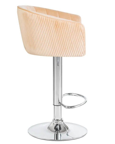 Стул барный DOBRIN DARCY, песочный велюр (1922-3) для кафе, ресторанов и кухни