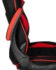 Кресла для геймеров - Кресло игровое DOBRIN RICK, черно-красная ткань