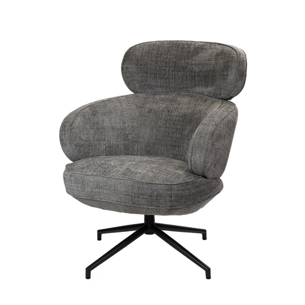 Купить Кресло KING серый, шенилл по низкой цене