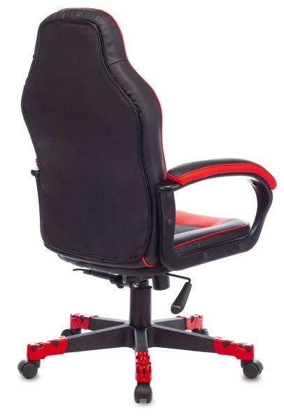 Кресло игровое Zombie GAME 17 черный/красный текстиль/эко.кожа крестов. пластик | Купить в КупиКресла.ру