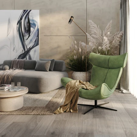 Купить Кресло TORO зеленый, искусственная замша по низкой цене