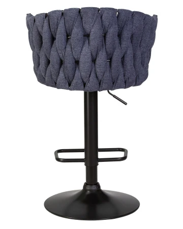 Купить Стул барный DOBRIN LEON, синяя ткань (LAR-275-29) по выгодной цене для кафе, ресторанов и кухни