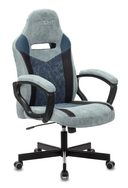 Кресло игровое Zombie VIKING 6 KNIGHT Fabric серо-голубой с подголов. крестовина металл | Купить в КупиКресла.ру